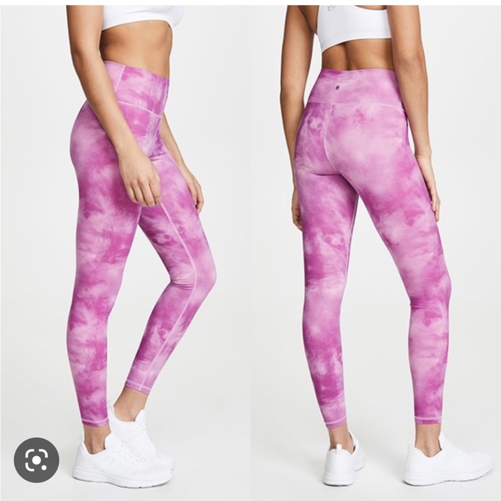 Spiritual Gangster pink tie dye leggings high waist size small